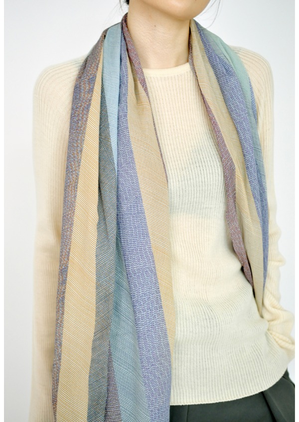 cotton stripe scarf(2color)