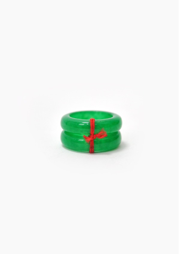 green jade ring