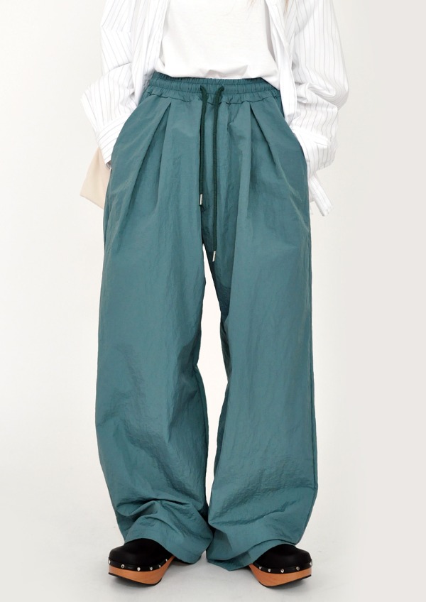 nylon color banding pants(3color)