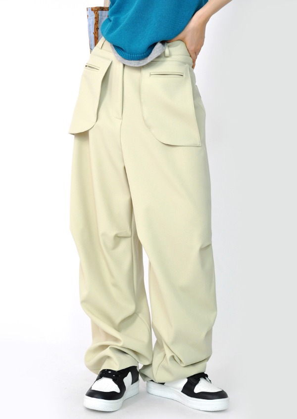 out pocket slacks(2color)