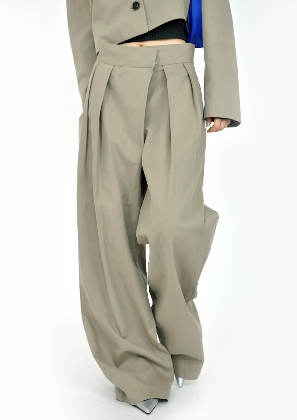 Ciaga tuck pants(2color)