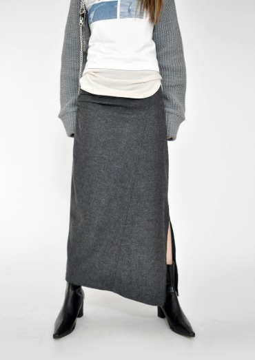 shirring skirt(2color)