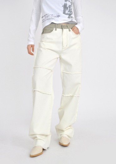 joint cotton pants(2color)