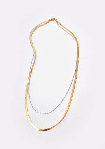 layer flat necklace