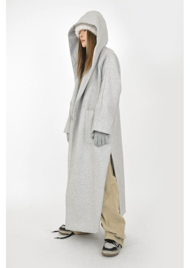 hood long coat(2color)