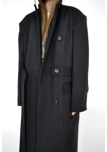 button belted coat