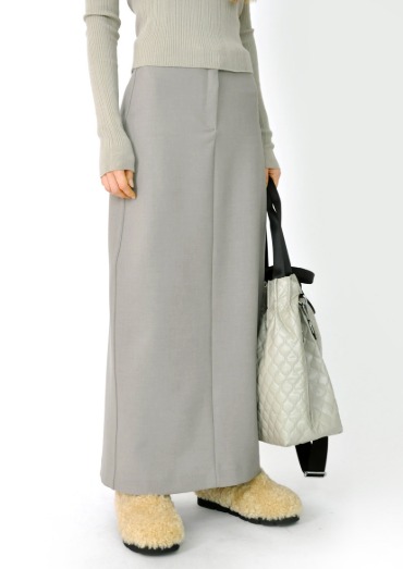 simple long skirt(2color)