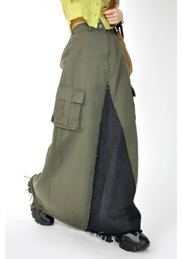 section cargo skirt(2color)