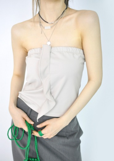 ruffle top(2color)