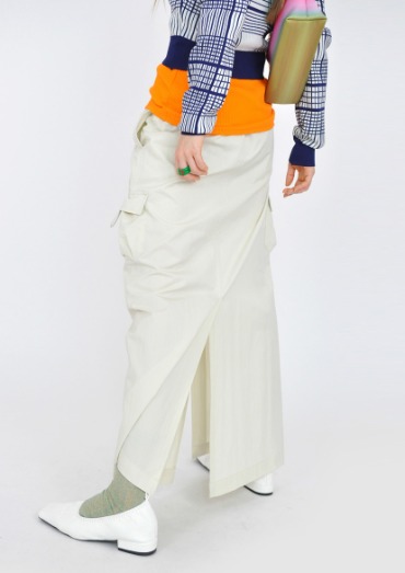 cargo long skirt(2color)