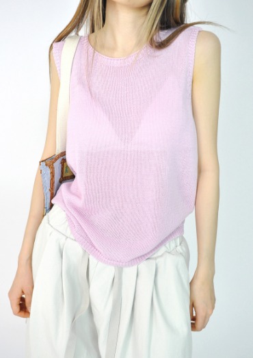pure knit vest(5color)