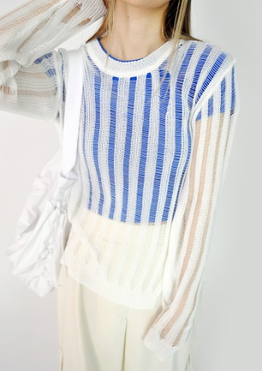 summer dameged knit(5color)