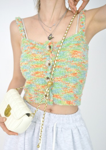 candy knit vest(2color)