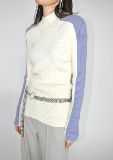 half color scheme knit(2color)