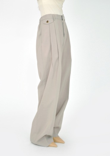 pocket over slacks(2color)