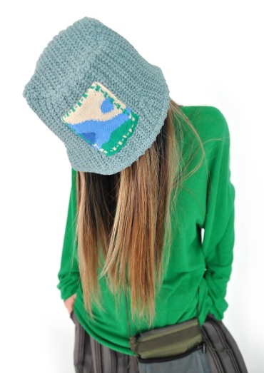 sketch knit hat(3color)